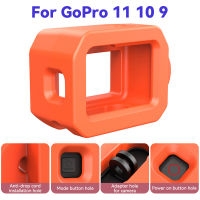 กรณี Floaty สำหรับ GoPro ฮีโร่11 10 9การกระทำกล้องดำน้ำลอยฝาครอบป้องกันพร้อมขาตั้งมือถือสำหรับอุปกรณ์เสริม GoPro