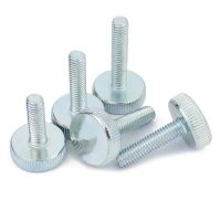 1/5pcs GB835 Knurl Flat Head Hand Tighten Thumb Screw M3 M4 M5 M6 M8 M10 DIN653 Curtain Wall Glass Thumbscrew Adjust Toolless