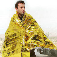 160 x 210 ซม. ฟอยล์ฉุกเฉิน Mylar Blanket Rescue Thermal Aids รักษาความร้อนของร่างกายสำหรับการตั้งแคมป์ SP99-Rendd