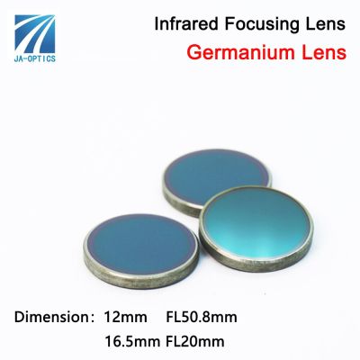 JA-Optics Dia12mm/16.5mm Infrared Ge Focus Lens Thermal Imaging Lens Germanium Laser Focus Lens