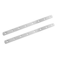 ●◊ 2pcs Flat Straight Bracket Stainless Steel Mending Brace Plates Furniture Repair Fixing Joint