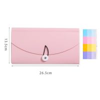 ☏▤ B5 PP File Folder Document Bag Receipt File Expanding Wallet Bill Folder 13 Pockets Card Ticket Holder Organizer Office Supplies