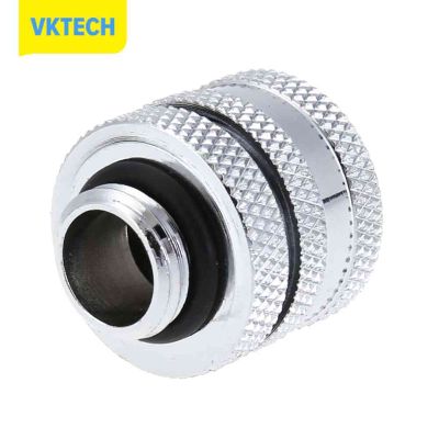 [Vktech] G1/4 14มม. OD 4รอบ Hard Tube Quick Fitting Connector สำหรับ PC Water Cooling