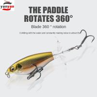 YANYAN ป๊อปเปอร์ ใบพัด warbler Lure ลอยลอยได้ หางหมุนได้ เหยื่อตกปลา topwater 2023 เสียงเบสเบส เหยื่อปลอมเบส อุปกรณ์ตกปลาสำหรับตกปลา