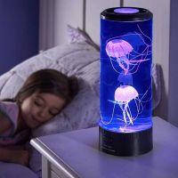 Color Changing Jellyfish Lamp Usb/Battery Powered Table Night Light ChildrenS Gift Home Bedroom Decor Boys Girls Birthday Gifts