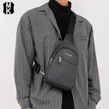 MK Gdledy Checkered Mens Sling Bags Chest Shoulder Backpack