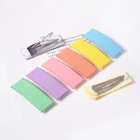 10/20pcs 5.5cm Wave Hairpins Water-Drop BB Clip Rectangle Macaron Color Hairclips For Diy Jewelry Making Hair Clip Accessories