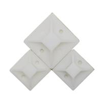 100~1000pcs Nylon Cable Tie Mounting Base Clamp  20*20/25*25/30*30/40*40 Plastic Self Adhesive Cable Tie Mount Base Holder White