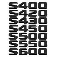 Modified Digital Alphabet Black and Silver S400 S420 S430 S450 S500 S550 S600 Metal Car Rear Sticker for Mercedes Benz Auto 3D Letter Number Trunk Emblem Badge Decal Accessories yang