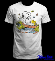 Snoopy dog graphic cotton T-shirt for men