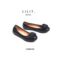 *Lyden Lilit Series - รองเท้าบัลเล่ต์ หนัง PU ส้นแบน ลายดอกไม้