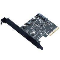 PCI express USB 3.1 adapter 2 port USB 3.1 Type-C to PCI-e converter controller PCIe USB3.1 TypeC Expansion Card Type C adapter