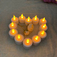 4612pcs LED Electric Candle Rechargeable Flameless Tea Light Waxless Romantic Wedding Dinner Party Decoration With Battery