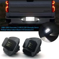 2Pcs/set LED License Plate Light Lamp For 1988 1999 Chevy C1500 K1500 Silverado Sierra Pickup Tahoe Yukon Blazer S10 Sonoma S15