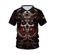 Harley-Davidson Polo 3D POLO shirt Harlay-Davidson Motorcycle Cycles xzx180305 Polo POLO shirt Fremium - Razkacollection  052