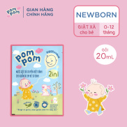 Gói Nước Giặt Xả Pom Pom Newborn 20ml An Toàn Cho Da Bé 0-1 Tuổi