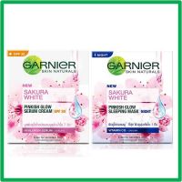 Garnier Sakura White Serum / Day / Night Cream. การ์นิเย่ ซากุระ ไวท์ บูสเตอร์ เซรั่ม / เดย์ / ไนท์ครีม