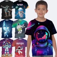 (In Stock) NEW FISHION T-Shirt NASA FOR Kids Shirt Rocket  Shirt Boys and Girls Space Tee