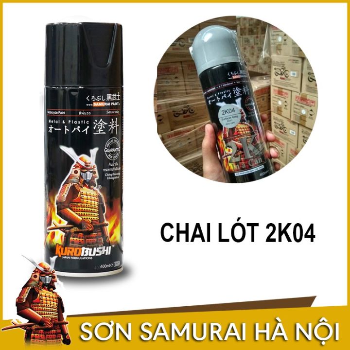 Chai sơn lót 2K04 Samurai là giải pháp tuyệt vời để bảo vệ chiếc xe của bạn. Với công thức độc quyền và dễ sử dụng, chất lượng bền và đẹp sẽ được giữ nguyên suốt thời gian.