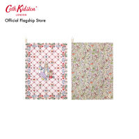 Cath Kidston  Set of 2 Placement Tea Towels Beatrix Potter PL01 Pink/Cream ผ้าเช็ดจาน ผ้าเช็ดจานสีชมพู ผ้าเช็ดจานสีครีม ผ้าเช็ดจานลายดอกไม้ ผ้าเช็ดจานแคทคิดสตัน