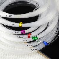 UPGFNK 0.4 1mm Transparent Non Stretch Fish Line Wire Nylon String Rope Cord Beading Thread For Making Necklace Bracelet DIY