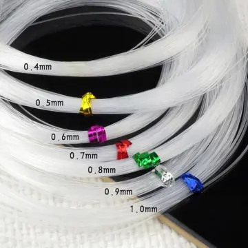 Clear Nylon Fishing Line Spool Beading String 0.4 mm Diameter Strong &  Stretchy 