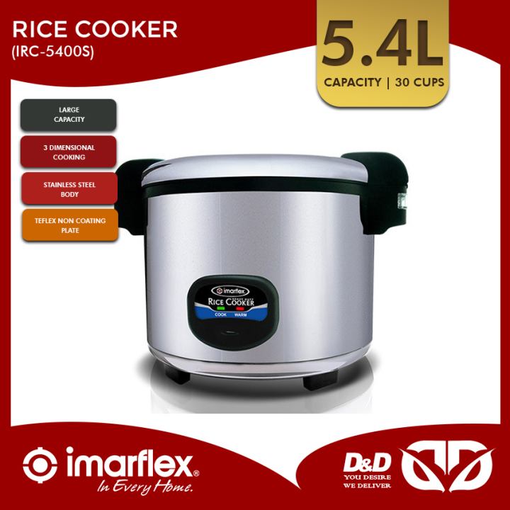 Dandd Imarflex Irc 5400s Commercial Rice Cooker 54 Liters 30 Cups Lazada Ph 9278