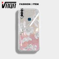 VRQR เคสกันกระแทกสำหรับ Vivo Y17 Y15 Y12 Y12i Y3S 2020 U10 Y11 2019 ฟิล์มเลนส์ Meitong ประกายดาวดอกชงโคเคสโทรศัพท์สินค้าแฟชั่น