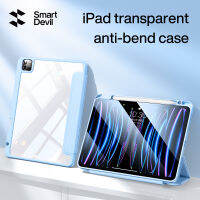 สำหรับ iPad Pro Case iPad SmartDevil 11นิ้ว iPad 10.2นิ้ว iPad Air 5 Air 4 10.9นิ้วพับได้เคสป้องกันแม่เหล็กแยกสำหรับ iPad 2022/2021/2020เคสซิลิโคนที่มี Casing Tablet ที่ใส่ดินสอ