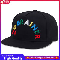 ผู้ชายผู้หญิงไม่มี BRAINER ตัวอักษรสีทึบ Patch เบสบอลหมวก Hip Hop หมวกหนังหมวก Snapback หมวก