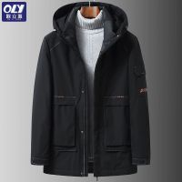 [COD] 2022 New Thick Workwear Down Jacket Mens Middle-aged Hooded Warm