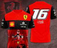 xzx180305  F1  Scuderia Ferrari2023 Signature 3D T-Shirt 56