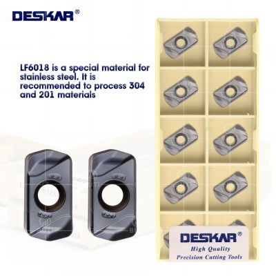 DESKAR 100% Original LNMU0303ZER MJ LF6018 คาร์ไบด์แทรกเครื่องกลึงเปลี่ยนแผ่น lnmu CNC Milling Cutter Tools สําหรับสแตนเลส