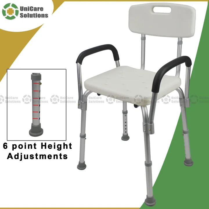 UniCare SC01 Heavy Duty Bath Shower Chair Adjustable Height with