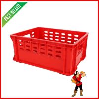 ลังแก้ว 12 ช่อง GW 25.5x33.5x14.5 ซม. สีแดงPERFORATED GLASSWARE CRATE WITH 12 COMPARTMENTS GW 25.5X33.5X14.5CM RED **สอบถามเพิ่มเติมได้จ้า**