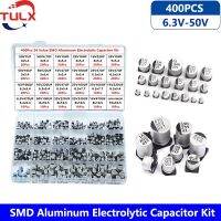 1000UF 330UF 220UF 100UF 47UF 22UF 10UF 4.7UF 1UF 50V 35V 25V 16V 10V ชุด6.3V คาปาซิเตอร์อิเล็กโทรไลต์อลูมิเนียมกล่อง SMD 400ชิ้น/