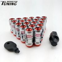 [HOT AIXUSACJWII 526] Tuning Monster 20PCSVolk Racing ปกปิด Heptagon Formula Steel Wheels Lock Lug Nuts M12X1.5/M12x1.25 20PCS Acorn Rim Close End