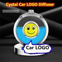 【DT】  hotCystal Car Logo Diffuser DIY Your Car Logo Air Freshener Dashboard Cystal Aroma For  Benz Audi Tesla Etc Car Brand Perfume