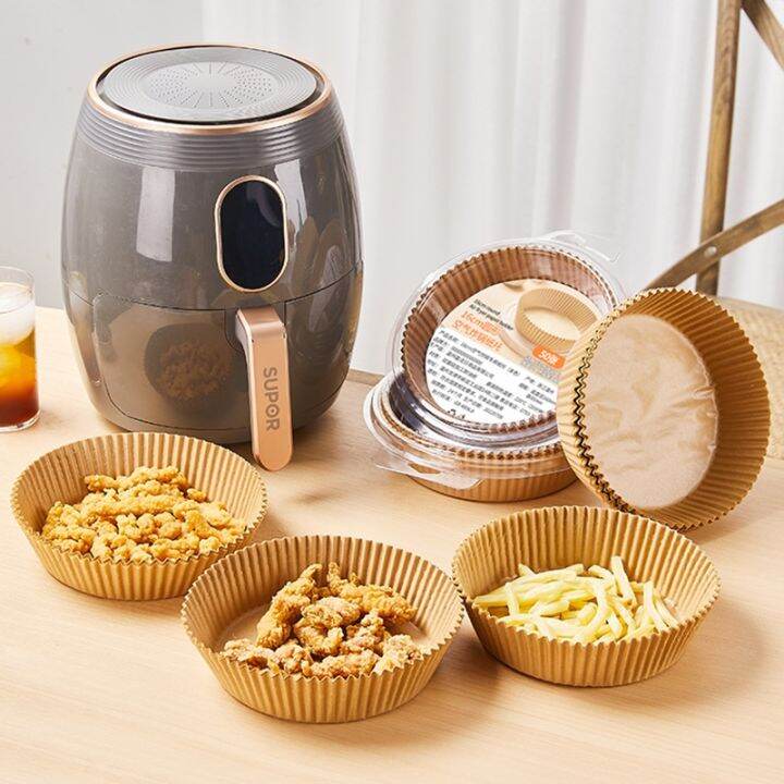100/200pcs Air Fryer Disposable Paper Non Stick Airfryer Baking Papers