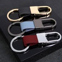 Fashion Leather Keychains Metal Key Chains Rings Cute Car Keyring Holder Charm Bag Gifts For Women Men Accessories Handmade