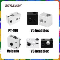 V5 Heater Block Aluminum Block V5 Silicone Sock 3D Printer Parts VS E3D V6 heater Block Fit J-head Bowden titan Extruder