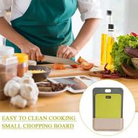 Space Saving Chopping Board Set With Storage Case Cutting Double Side Easy Board Kitchen To Clean Use Tool Z3J1