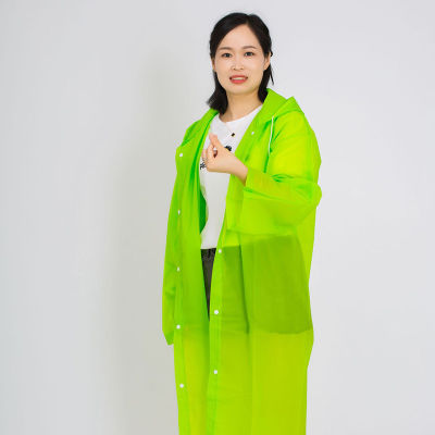 GZ STORE EVA เสื้อกันฝนแฟชั่น สไตล์เกาหลี Rain coats เสื้อกันฝนหญิง-ชาย กันฝนมอเตอร์ไซค์ เสื้อกันฝนสำหรับรถ เพิ่มความหนา ใช้งานได้หลายครั้ง