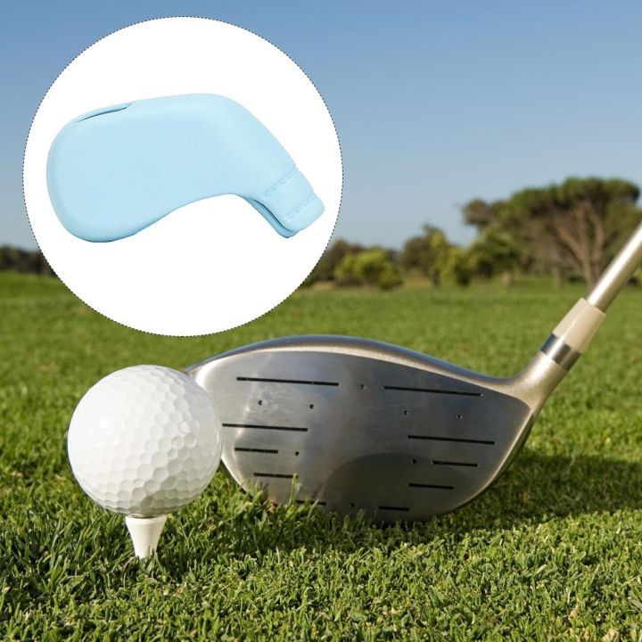 golf-club-cover-iron-head-covers-travel-replacement-อุปกรณ์ป้องกันแบบถอดได้-guard-อุปกรณ์เสริมของขวัญสำหรับผู้เรียน-ดำ