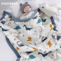 ¤❃◎ Baby Blankets 6 Layers 100 Cotton Gauze Breathable Infant Wrap Soft Absorbent Newborn Swaddle Blankets Cartoon Baby Bath Towel