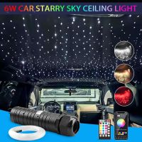 ℡❄ 6W Car Starry Sky Light LED Auto Interior Decoration Accessories Lamp Car Roof Star Lights Ceiling Fiber Optic Light