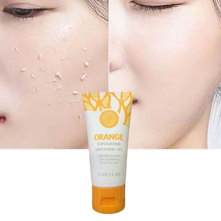 Gmeelan Whitening Gel Body Scrub Facial Exfoliating Gel Orange
