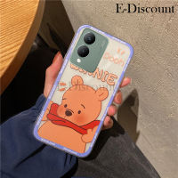 เคสโทรศัพท์ใหม่สำหรับเคส VIVO Y17S นิ่มและซิลิโคนใสป้องกันการหล่นการ์ตูนหมีหมูน่ารักสำหรับ VIVOY17S