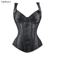 Corset Top Vest Hot Shaper Bustiers Corset Burlesque ชุดชั้นใน Overbust Corset Gothic เสื้อผ้า Corsage ยุคกลางสุภาพสตรี