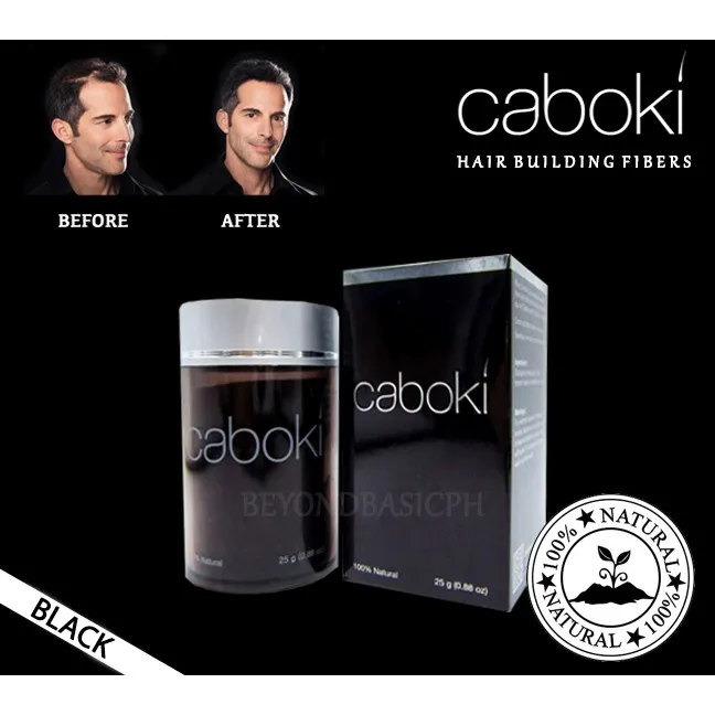 Caboki hair building fibers powder treatment hair loss concealer